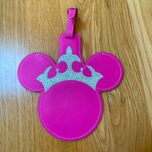 Pink Disney Luggage Tag